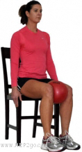 Knee Cap Exercises.  Approved use by www.HEP2go.com