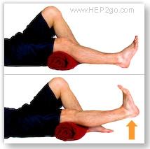 Short arcs: Knee strengthening exercise. Approved Use by HEP2go.com