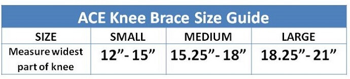 Mcdavid Knee Brace Size Chart