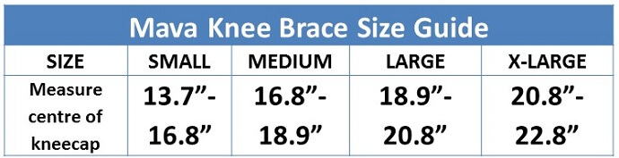 Mava Size Chart