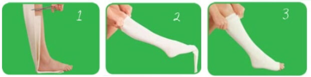 How to correctly apply tubigrip compression bandage How to correctly apply tubigrip compression bandage