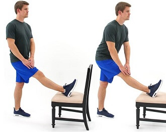 Hamstring stretches can really help reduce knee pai