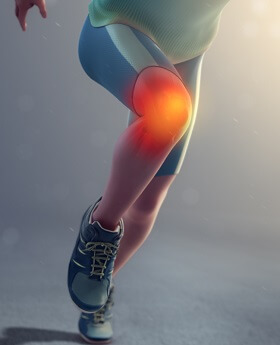 Burning pain in shop knee