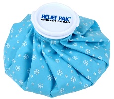 Icing a pulled calf muscle helps to reduce bleeding and swelling