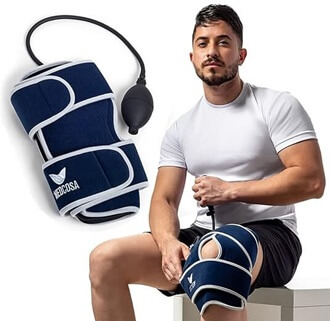 Compression Knee Ice Wraps Compression Knee Ice Wraps