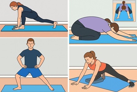 Hip Stretching Exercises: The best exercises to stretch the hip muscles. Includes hip flexor stretches, inner hip stretches and outer hip stretches Hip Stretching Exercises: The best exercises to stretch the hip muscles. Includes hip flexor stretches, inner hip stretches and outer hip stretches