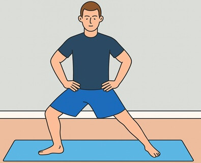 Inner Hip Stretching Exercises. Approved use hep2go.com Inner Hip Stretching Exercises. Approved use hep2go.com