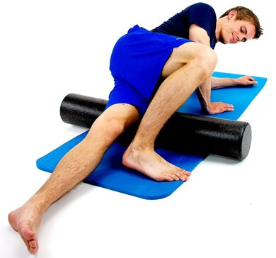 Using a roller can help to relieve tightness, tension and pain around the help, reducing the symptoms of snapping hip syndrome.