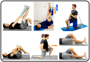 Stretching out the leg muscles can help to reduce knee pain from squatting Stretching out the leg muscles can help to reduce knee pain from squatting