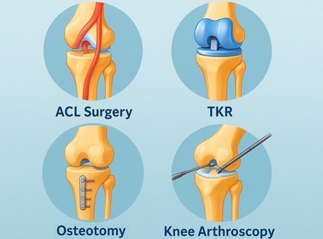 Knee Operation Surgery Guide: Find out about the most common knee operations including knee replacements, arthroscopies and osteotomies