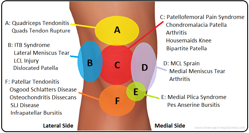 Knee Location Chart