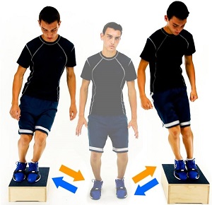 The box jump is a great way to improve knee stability