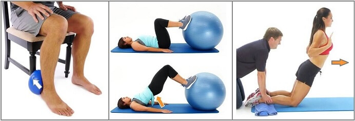Pulled Hamstring Strain Exercises: Isometric, concentric & Nordic hamstring strengthening exercises