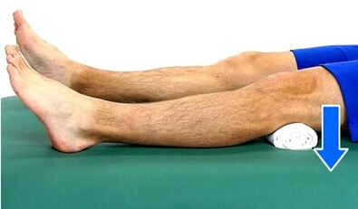 Quadriceps Exercises For Knee Pain: Quads Setting. Approved use hep2go.com