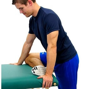 Standing Piriformis Stretch. Approved use hep2go.com
