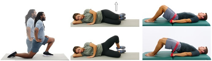 Exercises are a really important part of gluteal tendinopathy treatment to strengthen and stretch the muscles Exercises are a really important part of gluteal tendinopathy treatment to strengthen and stretch the muscles